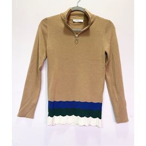 Sandro Paris half Zip Up Sweater NWOT Sz 3